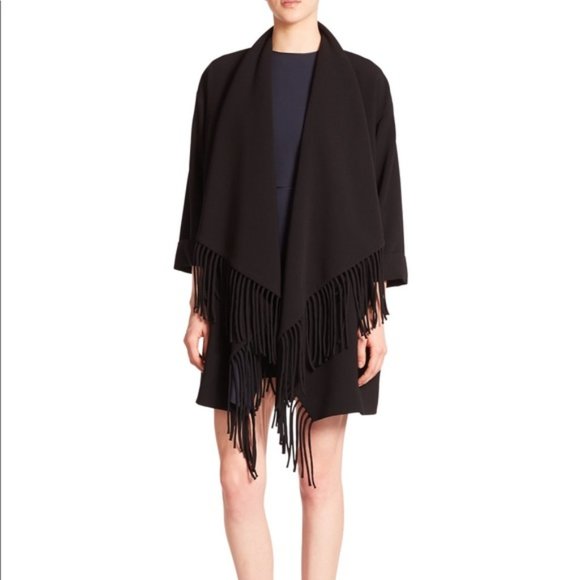 ELIZABETH & JAMES Dolly Fringe Trim Coat - Picture 7 of 11